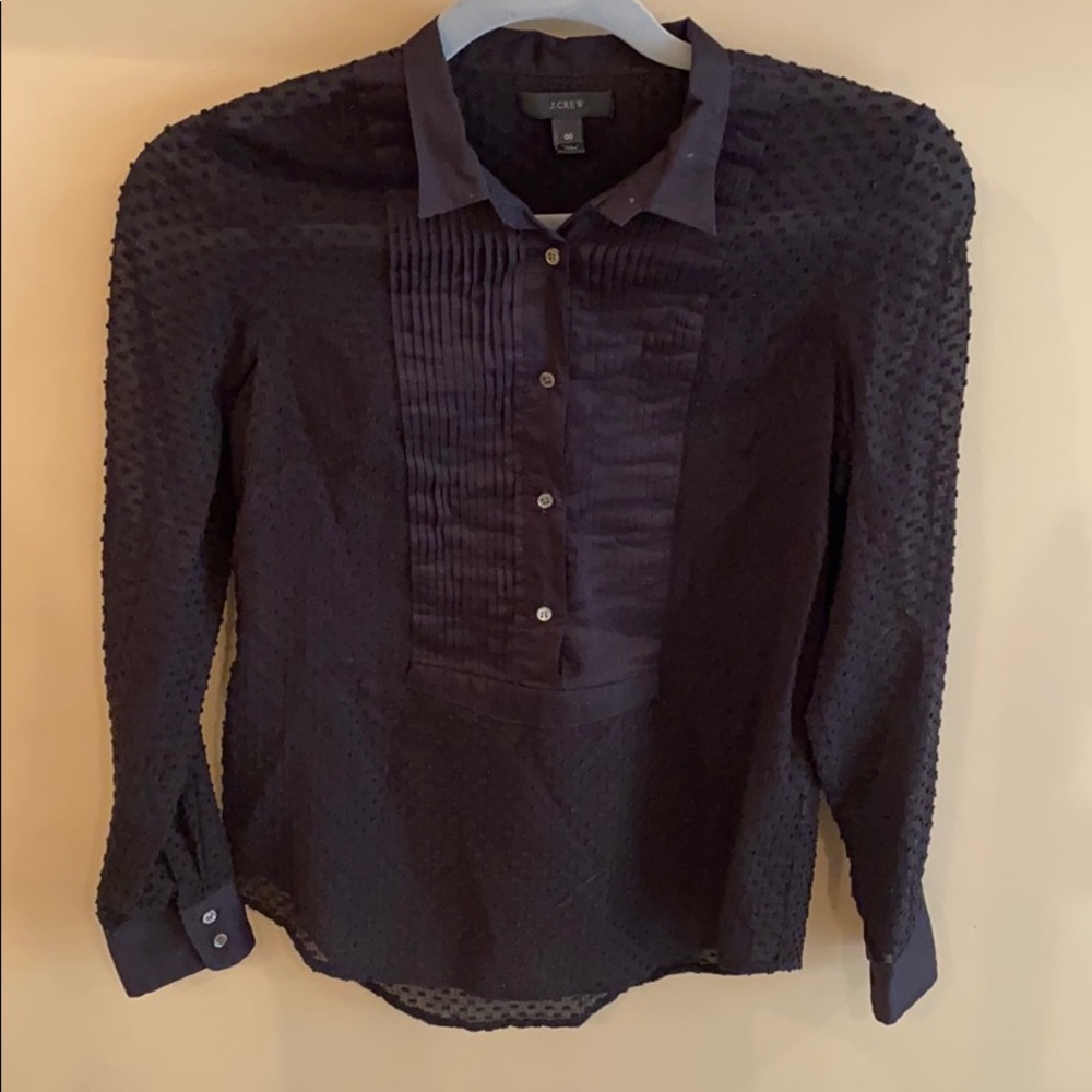 J. Crew Black Blouse Size 00